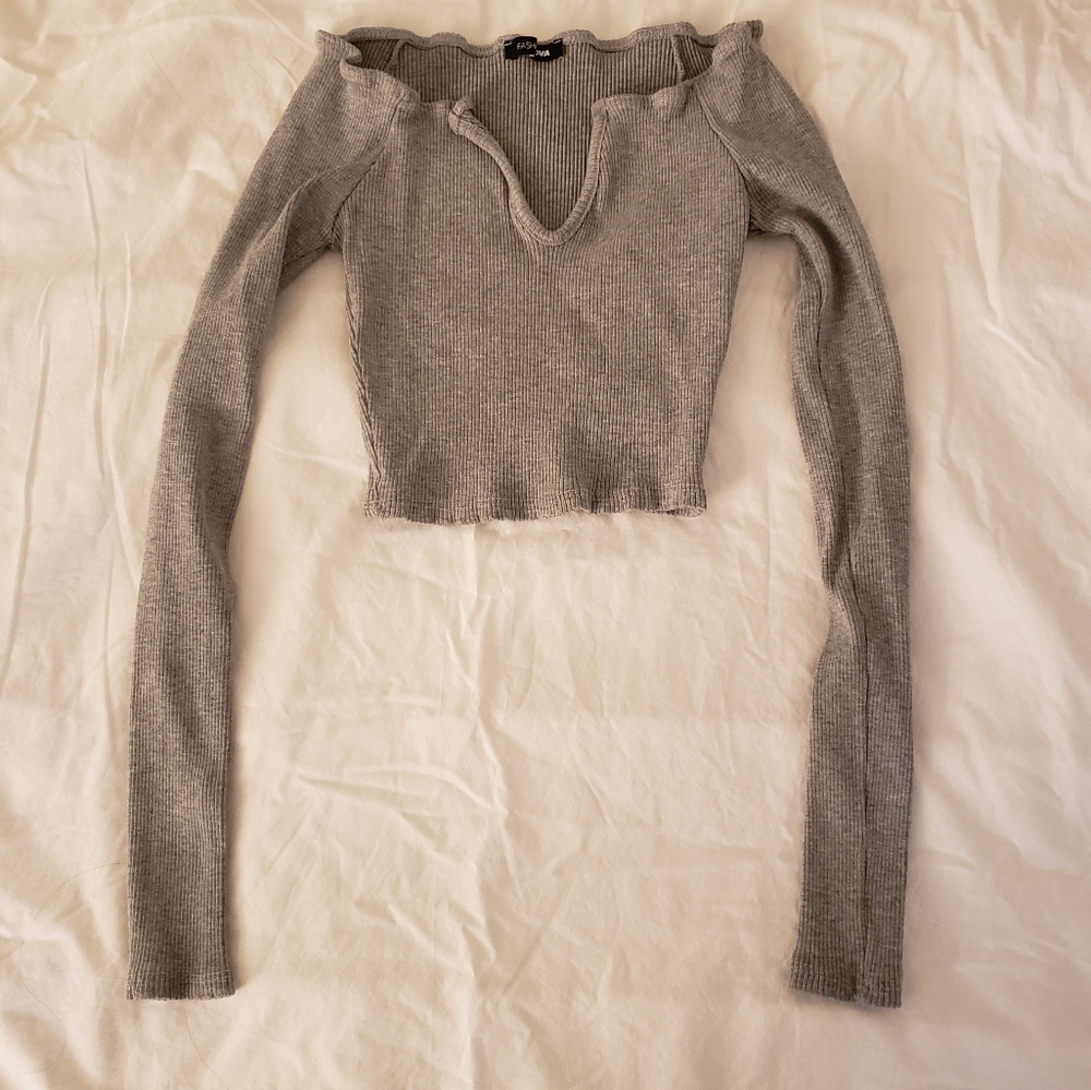 Stretchy Off the Shoulder Long Sleeve